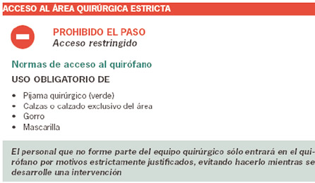 Normas acceso quirófano Normas acceso quirófano